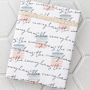 Search for add your name wrapping paper Black and white