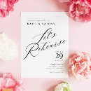 Search for chic rehearsal dinner invitations Calligraphy