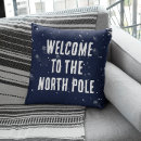 Recherche de pôle nord coussins Bleu