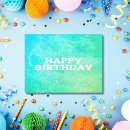 Search for pretty blue birthday cards Green