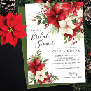 Search for poinsettia bridal shower invitations Elegant
