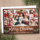 Search for farmhouse christmas cards Modern brush script