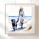 Search for dog walking posters Beach