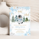 Recherche de penguin baby shower invitations Pingouin