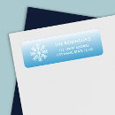 Search for winter blue return address labels Ombre