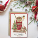Search for red door christmas cards Watercolor