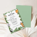 Search for adorable baby boy shower invitations Wild tropical greenery leaves