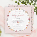Search for garden baby girl shower invitations Little wildflower