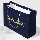 Search for navy and gold gift bags Script