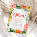 Search for luau 1st birthday invitations Pineapple