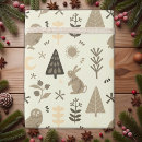 Search for christmas owl wrapping paper Bunny