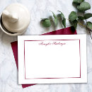 Search for red horizontal note cards Pretty