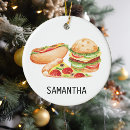 Search for fast food ornaments Hamburger