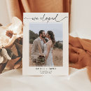 Search for we eloped reception invitations Typography
