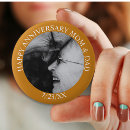 Search for happy anniversary buttons 50th