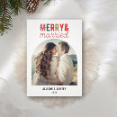 Search for christmas wedding thank you cards Merry and married