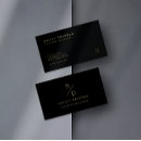 Recherche de monogramme e cartes visite Minimaliste
