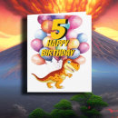 Search for 5th dinosaur birthday cards Boy