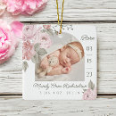 Search for birth flower ornaments Baby photo