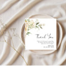 Search for white flower thank you cards Ivory