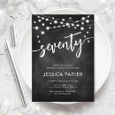 Search for chalkboard invitations String lights
