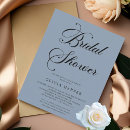 Search for dusty blue bridal shower invitations Classic
