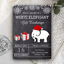 Recherche de white elephant noël invitations Entreprise