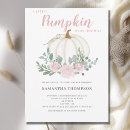 Search for white pumpkin baby shower invitations Botanical