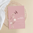 Recherche de boho floral baby shower invitations Rustique