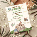 Recherche de dragon anniversaire invitations Mignon