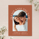 Search for burnt orange save the dates Simple