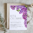 Search for purple flowers invitations Lilac