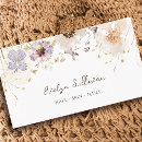Search for dried flowers business cards Boho