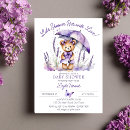 Search for lavender baby girl shower invitations Watercolor