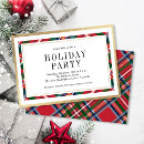 Search for red gold office party invitations Elegant