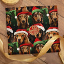 Search for dachshund christmas wrapping paper Xmas