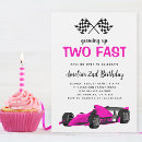 Search for pink race car invitations Kids