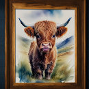 Recherche de vache colorée posters Aquarelle