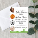 Recherche de sports baby shower invitations Soccer