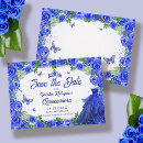 Search for royal blue save the dates Watercolor