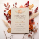 Search for fall seasonal invitations A little pumpkin