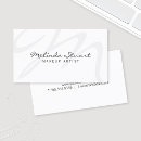 Recherche de monogramme manuscrit cartes visite Maquilleur
