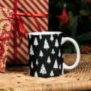 Search for modern black white christmas tree mugs Pattern