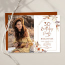 Search for boho 30th birthday invitations Trendy