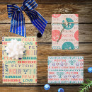 Search for happy hanukkah wrapping paper Typography