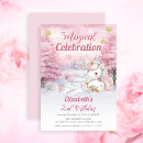 Search for unicorn 2nd birthday invitations For kids