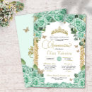 Search for mint green quinceanera invitations Mis quince anos