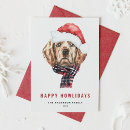 Search for golden retriever christmas cards Happy howlidays