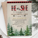 Search for wilderness baby shower invitations Buffalo plaid