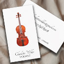 Search for violin business cards Music
